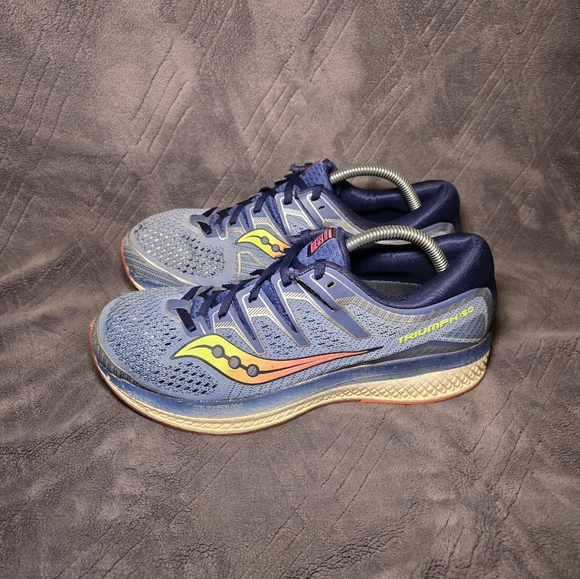 Saucony Triumph ISO Running Shoes Womens Sz 11 Athletic Sneakers Trainers Blue. - Picture 2 of 9
